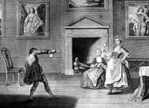Battledore a Shuttlecock, 1743.