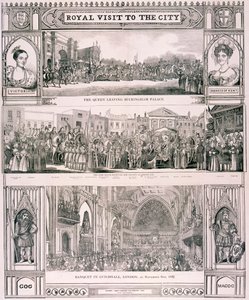 Návštěva královny Viktorie v City of London, 1837