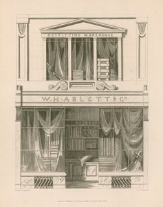 Přední prodejna pro W H Ablett, Outfitting Warehouse, Cornhill, Londýn od Nathaniel Whittock