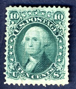 10c Washington E Grill singl, 1867.