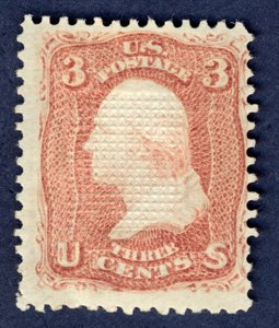 3c Washington E Grill singl, 1868.