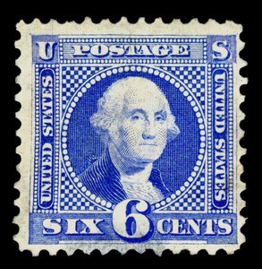 6c Washington znovu vydaný singl, 1875.