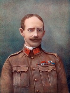 Generálporučík Ian Hamilton, velící jízdní divizi, South Africa Field Force, 190 od Navy and Army