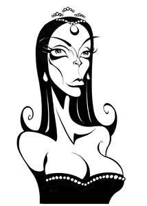 Barbara Steele, 2025 (tuš / digitální) od Neale Osborne