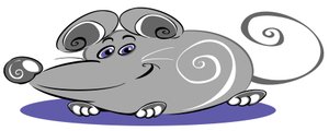 Curly Mouse - karikatura od Neale Osborne