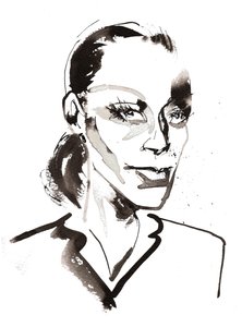 Ingrid Thulin, 2025 (inkoust) od Neale Osborne