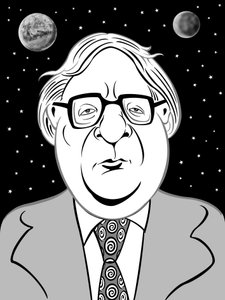 Ray Bradbury, 2019 (digitální) od Neale Osborne