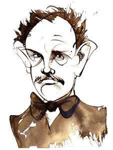 Richard Strauss, německý skladatel a dirigent (1864-1949); karikatura od Neale Osborne