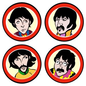 The Beatles, 2004 (inkoust, digitální revize 2023) od Neale Osborne