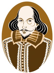 William Shakespeare , anglický básník a dramatik pokřtěn 26. dubna 1564 - 23. dubna 1616 od Neale Osborne