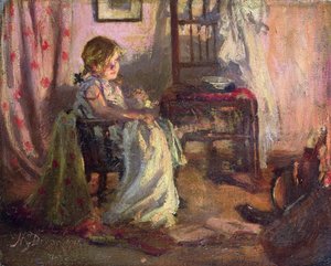 U Fireside od Nellie Gertrude Dixon