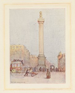 Památník (barevná litografie)