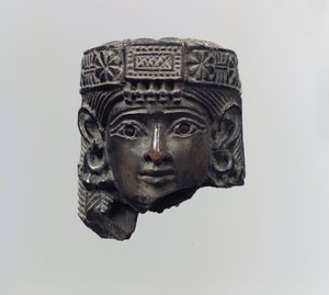 Hlava ženské postavy, cca 8. století př. Kr. (slonová kost) od Neo Assyrian