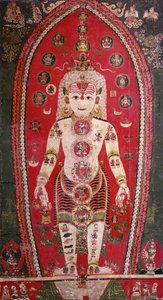 Shiva Purana, z Badgaon (kvaš na hedvábí) od Nepalese School