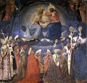 Korunovace Panny Marie (tempera na desce) od Neri di Bicci