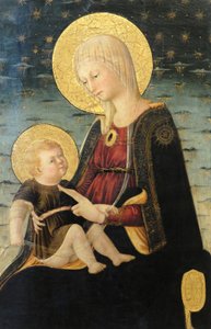 Panna s dítětem, detail (obraz)