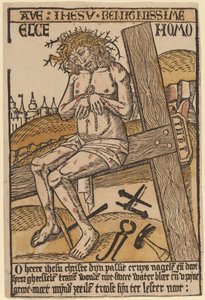 Kristus jako muž bolesti od Netherlandish 15th Century