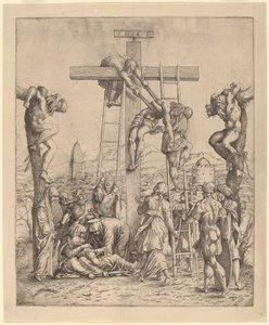 Sestup z kříže od Netherlandish 16th Century after Andrea Mantegna