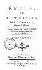 Frontispis pro Emila od Jean-Jacques Rousseau, 1762 od Netherlandish School