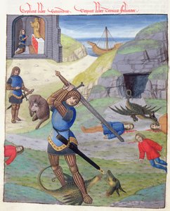 Ms 324 f.35 v. Cadmus, z Metamorphoses 10 od Ovidia, 1497 od Netherlandish School
