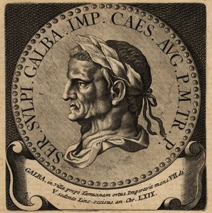 Portrét římského císaře Galby. od Netherlandish School
