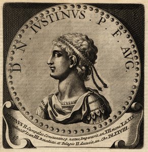 Portrét římského císaře Justina II. od Netherlandish School