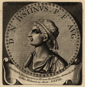Portrét římského císaře Justina I. od Netherlandish School