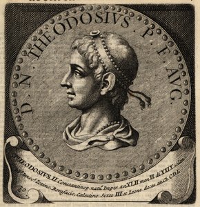 Portrét římského císaře Theodosia II.