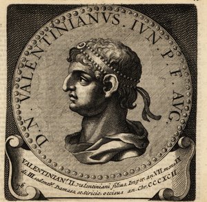 Portrét římského císaře Valentiniana II. od Netherlandish School