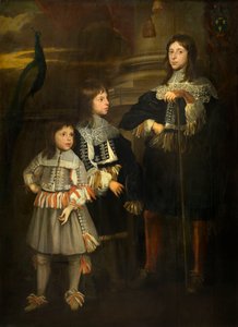 Portrét tří dětí (olej na plátně) od Netherlandish School