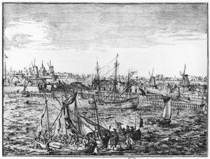 Pohled na Rotterdam od Netherlandish School
