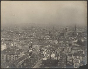 Panorama Paříže - Pohled ze severu na Pantheon