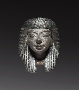 Bronzová hora z "Shawabty Bundle": Hlava, konec 18. až 19. dynastie, cca 1336-1256 př.n.l. od New Kingdom Egyptian