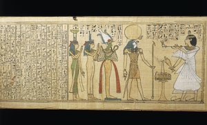 Papyrus z Khonsumes, Kniha mrtvých, kteří obětují Osirisovi, Isis a Nephthys, třetí přechodné období