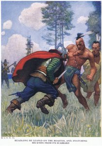Bezhlavě skočil na chlubiče a vytrhl mu nůž z pochvy od Newell Convers Wyeth