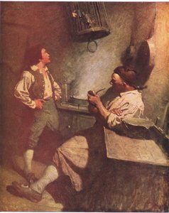 Long John Silver a Hawkins: Ke mně byl milý a vždy mě rád viděl v kuchyni od Newell Convers Wyeth