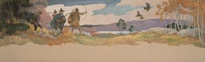The Turkey Hunters, 1941 od Newell Convers Wyeth