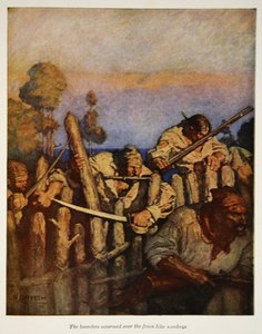Hraničáři se hemžili přes plot jako opice, ilustrace z 