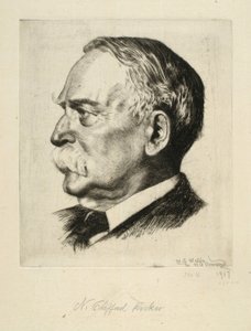 Portrét N. Clifforda Rickera od Newton A. Wells