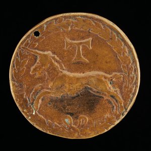 Unicorn a Tau-Cross [reverzní], c. 14801486. od Niccolo Fiorentino