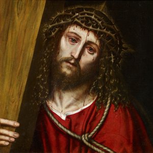 Kristus nesoucí kříž - Frangipane, Niccolo (aktivní 1563-1597) - 1574 - Olej na plátně - 40,5x40,5 - Museo Carmen Thyssen, Malaga