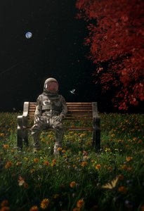 Kosmická zahrada astronauta od Nicebleed