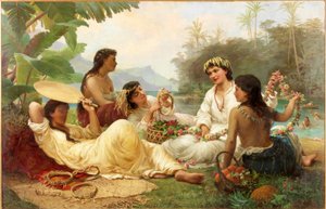 Slunečné podnebí, Tahiti od Nicholas Chevalier