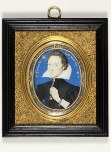 Gentleman jménem Henry Carey, 2. hrabě z Monmouthu od Nicholas Hilliard