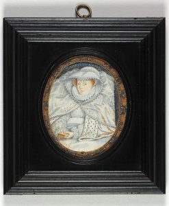Dáma tradičně identifikovaná jako Mary Queen Of Scots (smalt) od Nicholas Hilliard