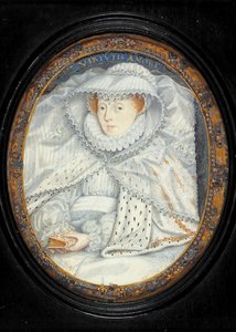 Dáma tradičně identifikována jako Mary Queen Of Scots (akvarel na pergamenu) od Nicholas Hilliard