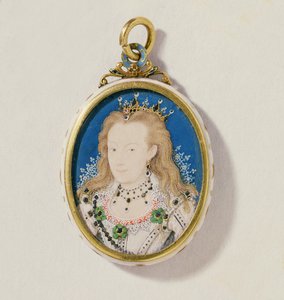Frances Howard, vévodkyně z Richmondu a Lennoxu, kolem 1605-10 (wc na pergamenu) od Nicholas Hilliard
