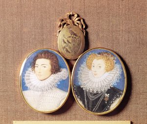 John Croker a jeho manželka Frances od Nicholas Hilliard