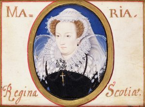 Mary Queen of Scots (1542-87) (kvaš na pergamenu) od Nicholas Hilliard