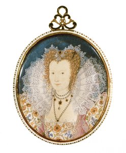 Miniatura neznámé dámy od Nicholas Hilliard